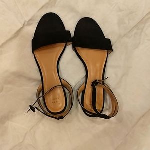 A New Day Black Ankle Strap Sandals